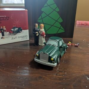 St. Nicholas Square Just Married Car Christmas Village Collection